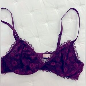 Victoria’s Secret Plum Lace Bralette